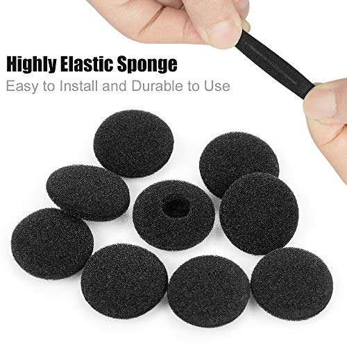 Ganbary Almohadillas Auriculares, Reemplazo Cojines Auriculares para Mayorías de Auriculares, Negro, 25 Pares, 18mm, Negro Ganbary Almohadillas Auriculares, Reemplazo Cojines Auriculares para Mayorías de Auriculares, Negro, 25 Pares, 18mm, Negro