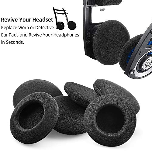 Ganbary Almohadillas Auriculares, Reemplazo Cojines Auriculares para Mayorías de Auriculares, Negro, 5 Pares, 50mm, Negro Ganbary Almohadillas Auriculares, Reemplazo Cojines Auriculares para Mayorías de Auriculares, Negro, 5 Pares, 50mm, Negro
