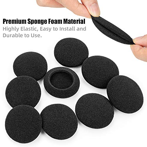 Ganbary Almohadillas Auriculares, Reemplazo Cojines Auriculares para Mayorías de Auriculares, Negro, 5 Pares, 50mm, Negro Ganbary Almohadillas Auriculares, Reemplazo Cojines Auriculares para Mayorías de Auriculares, Negro, 5 Pares, 50mm, Negro
