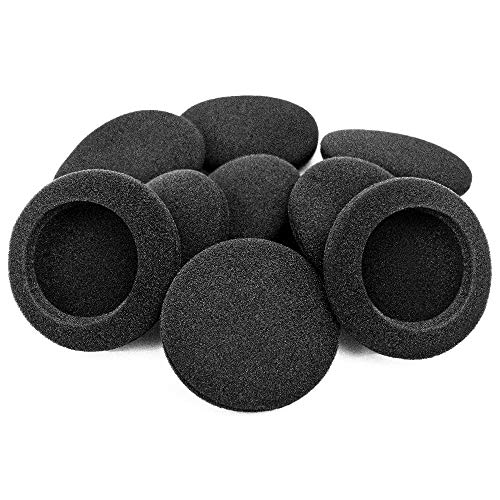 Ganbary Almohadillas Auriculares, Reemplazo Cojines Auriculares para Mayorías de Auriculares, Negro, 5 Pares, 50mm, Negro Ganbary Almohadillas Auriculares, Reemplazo Cojines Auriculares para Mayorías de Auriculares, Negro, 5 Pares, 50mm, Negro