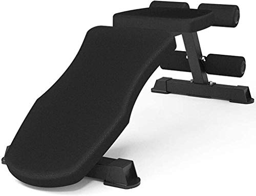 GANE Bancos de Pesas Ajustables 90 ° Plano, con Mancuernas, Silla de Fitness Multifuncional para el hogar, Silla de Fitness de Prensa Comercial para Tabla de músculos Abdominales, Estable y Estable