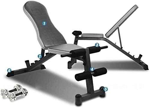 GANE Bancos de Pesas Ajustables con Mancuernas , Entrenamiento con Mancuernas, Barra de piernas, Mancuernas, Gimnasio, Abdominales , Equipo Multifuncional para Ejercicios GANE Bancos de Pesas Ajustables con Mancuernas , Entrenamiento con Mancuernas, Barra de piernas, Mancuernas, Gimnasio, Abdominales , Equipo Multifuncional para Ejercicios