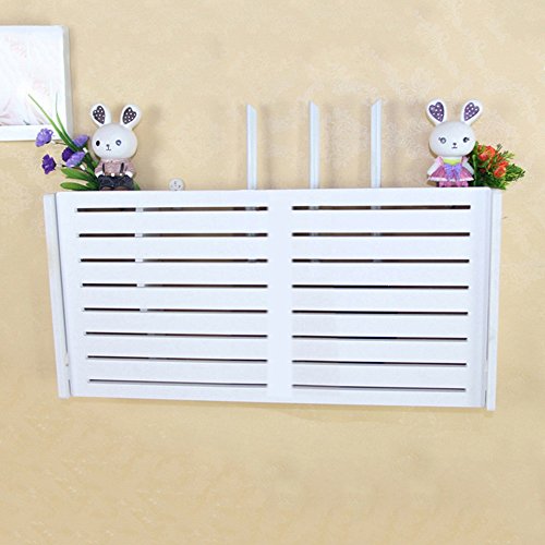 Ganeep WiFi Router Storage Box Wood-Plastic Shelf Wall Hangings Soporte Cable Organizador