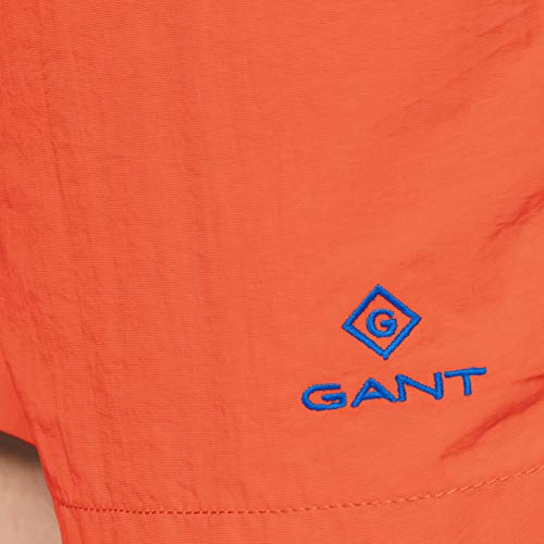 GANT Basic Swim Shorts Classic Fit Pantalones Cortos, Rojo (Strong Coral 643), X-Large para Hombre