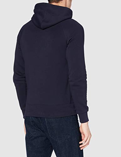 GANT Shield Hoodie Capucha, Azul (Evening Blue 433), Medium para Hombre