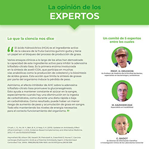Garcinia Cambogia Pura Quemagrasas 100% Natural | Termogénico 60% HCA Supresor del Apetito Adelgazante Natural | Facilita Digestión Fatburner Potente | 60 Cápsulas Vegatales Fabricado en Francia Garcinia Cambogia Pura Quemagrasas 100% Natural | Termogénico 60% HCA Supresor del Apetito Adelgazante Natural | Facilita Digestión Fatburner Potente | 60 Cápsulas Vegatales Fabricado en Francia