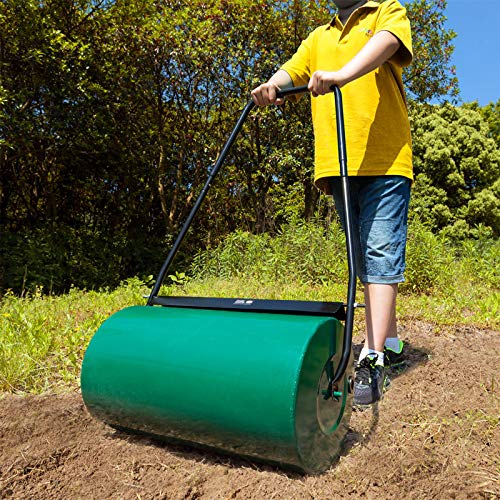 Gardebruk Rodillo para jardín Aplanador de césped y Superficies Tierra Verde apisonador 60Kg 60cm Mango Plegable jardinería Gardebruk Rodillo para jardín Aplanador de césped y Superficies Tierra Verde apisonador 60Kg 60cm Mango Plegable jardinería