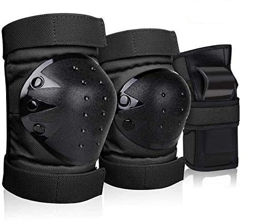 GARDOM Juego de Protectores de Patinaje en Línea para Niños, 6 en 1 Rodilleras, Coderas, Muñequeras, Juego de Protectores para Patines Patinaje Monopatín Patinaje Ciclismo (Negro, M) GARDOM Juego de Protectores de Patinaje en Línea para Niños, 6 en 1 Rodilleras, Coderas, Muñequeras, Juego de Protectores para Patines Patinaje Monopatín Patinaje Ciclismo (Negro, M)