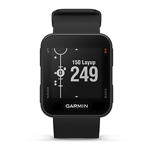 Garmin Approach S10 - Reloj de Golf (campos mundiales preinstalados, Resistencia al Agua 5 ATM) Color Negro