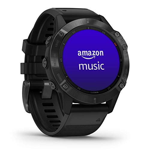 Garmin fēnix ​​6 PRO - Reloj GPS multideporte con mapas, música, frecuencia cardíaca y sensores, Negro con correa negra