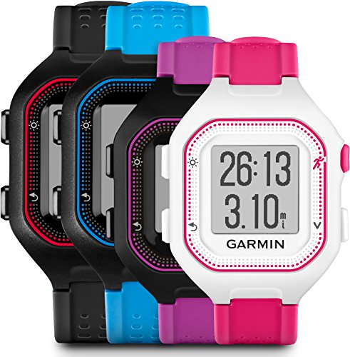 Garmin Forerunner 25 - Reloj Deportivo, Color Negro y Rojo, Talla L Garmin Forerunner 25 - Reloj Deportivo, Color Negro y Rojo, Talla L