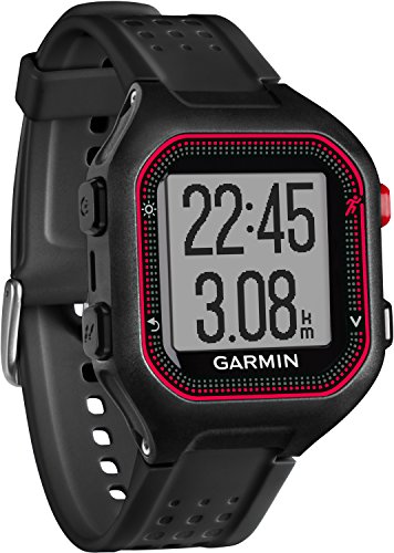 Garmin Forerunner 25 - Reloj Deportivo, Color Negro y Rojo, Talla L Garmin Forerunner 25 - Reloj Deportivo, Color Negro y Rojo, Talla L