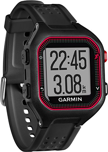 Garmin Forerunner 25 - Reloj Deportivo, Color Negro y Rojo, Talla L Garmin Forerunner 25 - Reloj Deportivo, Color Negro y Rojo, Talla L