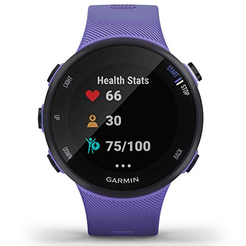 Garmin Forerunner 45 S/P - Reloj Multisport con GPS, Tecnología Pulsómetro Integrado, color Morado