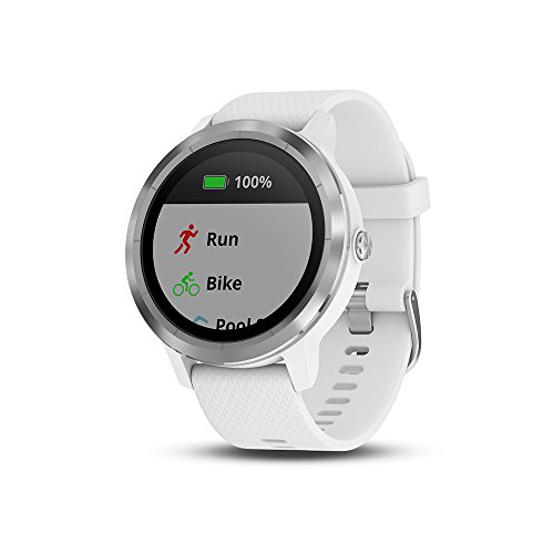 Garmin Vivoactive 3 - Smartwatch con GPS y pulso en la muñeca, Blanco, M/L