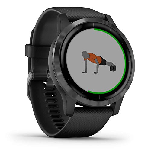Garmin Vivoactive 4 - Reloj inteligente con GPS y funciones de control de la salud durante todo el día, color negro