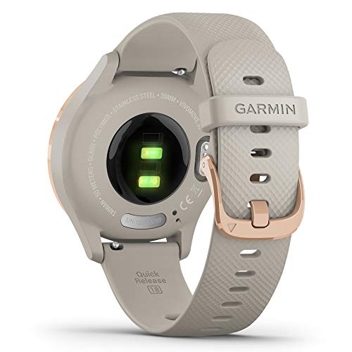 Garmin Vívomove 3S Sport Reloj Inteligente, Unisex Adulto, Rose Gold/Tundra, Small