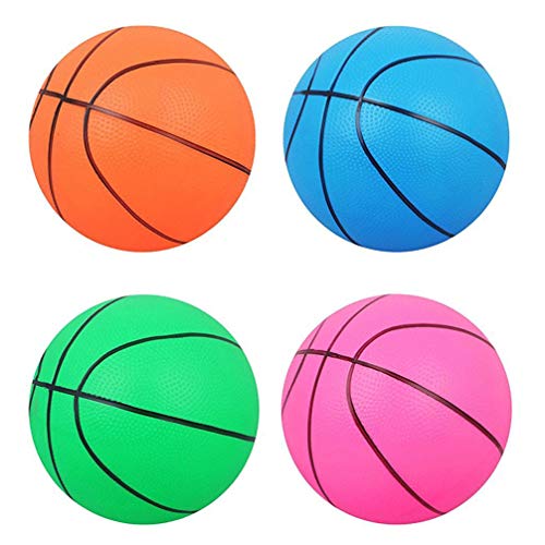 Garneck 1 pelota de baloncesto hinchable, para piscina, playa, deportes de niños, fiesta de cumpleaños, regalos para niños, interior y exterior, juguete para césped (color aleatorio).