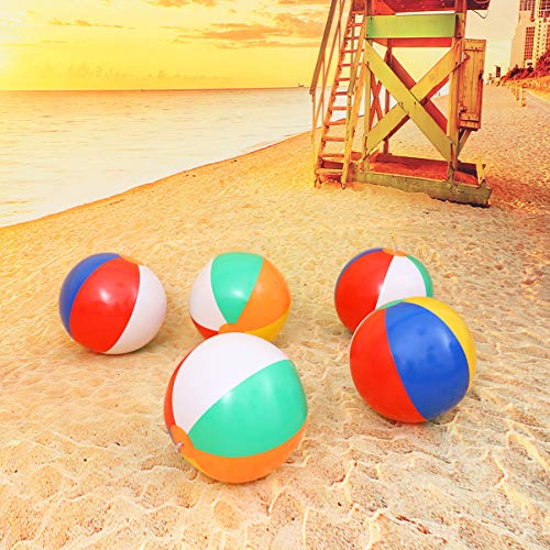 Garneck 3 Piezas de Pelotas de Playa Coloridas Piscinas Pelotas Hinchables Juguetes de Piscina Pelotas Subacuáticas Playa de Arena Juegos de Bolas de Fiesta de Verano (Color Aleatorio)