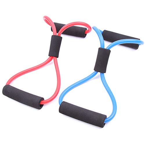 Garneck Accesorios Deportivos Cinturón de Entrenamiento de Fitness con Banda de Tensión Es Adecuado para Estirar El Expansor de Pecho Y El Ejercicio de Construcción Muscular en Interiores (Rojo)