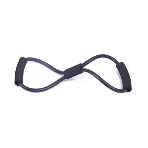 Garneck Accesorios Deportivos Cinturón de Entrenamiento de Fitness con Banda de Tensión Es Adecuado para Estirar El Expansor de Pecho Y El Ejercicio Interior de Construcción Muscular (Negro)