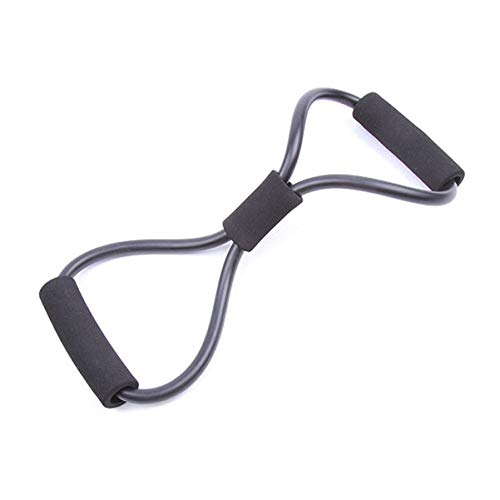 Garneck Accesorios Deportivos Cinturón de Entrenamiento de Fitness con Banda de Tensión Es Adecuado para Estirar El Expansor de Pecho Y El Ejercicio Interior de Construcción Muscular (Negro)