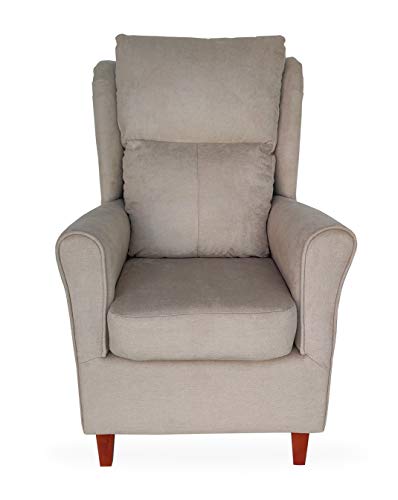 Gasten a gusto Black Friday - Butaca Budapest Orejera. Tela Antimanchas (Medidas: 77 x 86 x 113 cm) (Beige) Gasten a gusto Black Friday - Butaca Budapest Orejera. Tela Antimanchas (Medidas: 77 x 86 x 113 cm) (Beige)