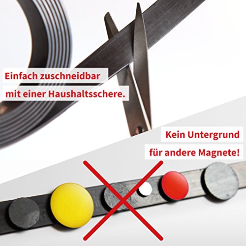 GAUDER Cinta Magnética Autoadhesiva | Banda Imantada con Extra Fuerte Adhesivo | Tira de Imán GAUDER Cinta Magnética Autoadhesiva | Banda Imantada con Extra Fuerte Adhesivo | Tira de Imán