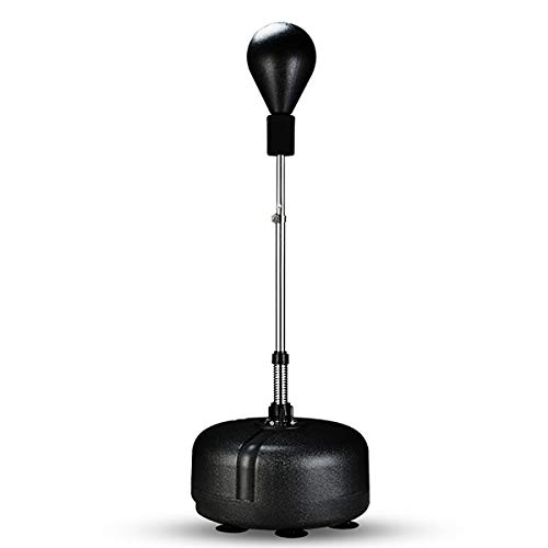 GAYBJ Bolsa de Boxeo Speedball con Patas Velocidad de perforación de la Bola con Independiente con Altura Ajustable para la formación, práctica, la Velocidad de reacción, etc,Negro GAYBJ Bolsa de Boxeo Speedball con Patas Velocidad de perforación de la Bola con Independiente con Altura Ajustable para la formación, práctica, la Velocidad de reacción, etc,Negro