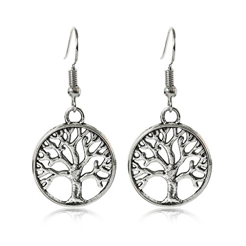 Gazechimp 10 Pares Pendientes Patrón Árbol Tono de Color Plata Accesorios de Moda Venta Al Por Mayor Gazechimp 10 Pares Pendientes Patrón Árbol Tono de Color Plata Accesorios de Moda Venta Al Por Mayor