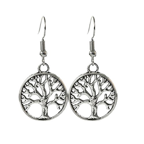 Gazechimp 10 Pares Pendientes Patrón Árbol Tono de Color Plata Accesorios de Moda Venta Al Por Mayor Gazechimp 10 Pares Pendientes Patrón Árbol Tono de Color Plata Accesorios de Moda Venta Al Por Mayor