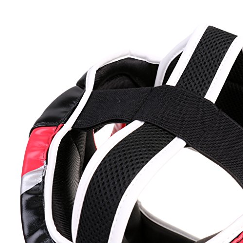 Gazechimp Casco de Boxeo de Desmontable Accesorio de Protecciones de Artes Marciales MMA Gear Protector de Ajustable - Rojo Gazechimp Casco de Boxeo de Desmontable Accesorio de Protecciones de Artes Marciales MMA Gear Protector de Ajustable - Rojo