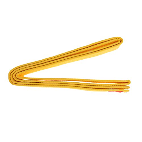 Gazechimp Cinturón de Taekwondo Karate Judo Comodo Durable Correa Fuerte para Examen de Competencia de Algodón Deportes - Amarillo, 220cm Gazechimp Cinturón de Taekwondo Karate Judo Comodo Durable Correa Fuerte para Examen de Competencia de Algodón Deportes - Amarillo, 220cm