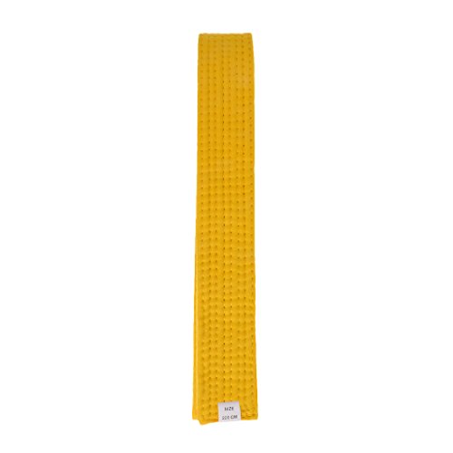 Gazechimp Cinturón de Taekwondo Karate Judo Comodo Durable Correa Fuerte para Examen de Competencia de Algodón Deportes - Amarillo, 220cm Gazechimp Cinturón de Taekwondo Karate Judo Comodo Durable Correa Fuerte para Examen de Competencia de Algodón Deportes - Amarillo, 220cm