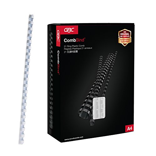GBC 4028206 - Canutillo plƔstico DIN A4 21 anillas 45 mm ovalados (caja 50) color blanco GBC 4028206 - Canutillo plƔstico DIN A4 21 anillas 45 mm ovalados (caja 50) color blanco