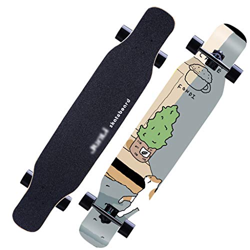 GDF-SKATEBOARDS Patineta Chica Adulta Carretera de Cuatro Ruedas Cepillo Profesional Tablero Calle Doble Alice Hombres Danza de Arce Longboard Principiante GDF-SKATEBOARDS Patineta Chica Adulta Carretera de Cuatro Ruedas Cepillo Profesional Tablero Calle Doble Alice Hombres Danza de Arce Longboard Principiante