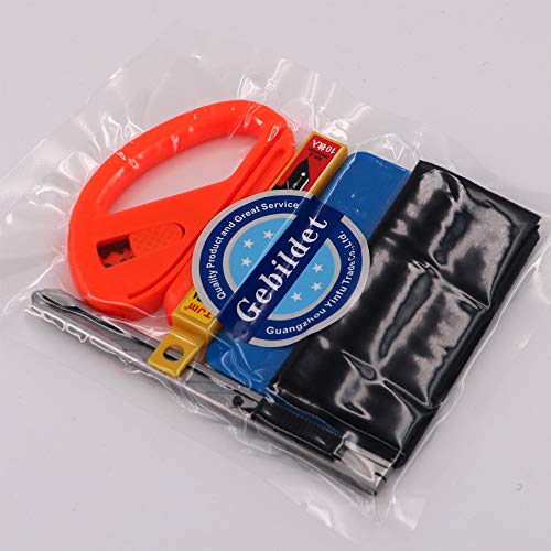 Gebildet 6 in 1 Kit de Herramientas de instalación 3 en 1 para Ventana de automóvil Envoltura de Vinilo de Tinte con Cuchilla de Utilidad, Cortador de Seguridad Snitty, enjugador de PP. Gebildet 6 in 1 Kit de Herramientas de instalación 3 en 1 para Ventana de automóvil Envoltura de Vinilo de Tinte con Cuchilla de Utilidad, Cortador de Seguridad Snitty, enjugador de PP.