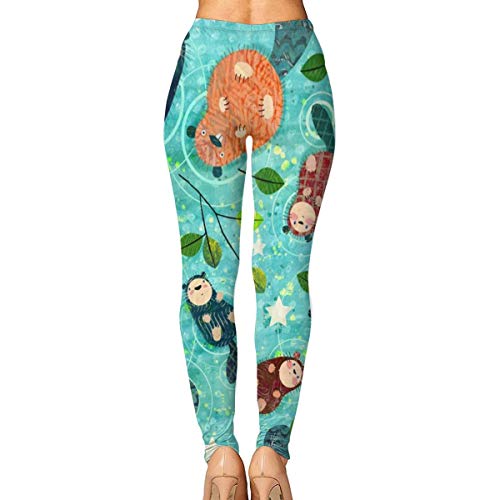 geckor Nutrias significativas 30 Leggings de Yoga Pantalones Medias Deportivas Pantalones elásticos Gimnasio Deportivo para Mujeres Chica XL