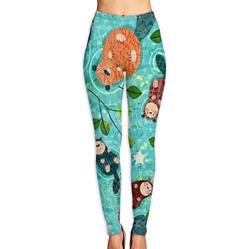 geckor Nutrias significativas 30 Leggings de Yoga Pantalones Medias Deportivas Pantalones elásticos Gimnasio Deportivo para Mujeres Chica XL