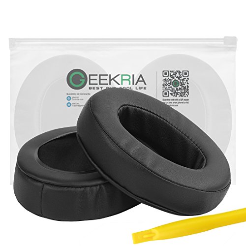 Geekria Performance Protein PU Almohadillas de Repuesto para Auriculares Audio-Technica ATH-M10, ATH-M20x, ATH-M30x, ATH-M40x, ATH-M50x, Other Over-Ear Headphones