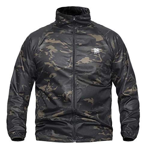 Geilisungren Chaqueta Hombre Softshell Impermeable Aire Libre Windbreaker Deportes con Capucha Hombres Mujeres Impermeable Tactical Soft Shell Jacket Militar Impermeable Rompevientos Geilisungren Chaqueta Hombre Softshell Impermeable Aire Libre Windbreaker Deportes con Capucha Hombres Mujeres Impermeable Tactical Soft Shell Jacket Militar Impermeable Rompevientos