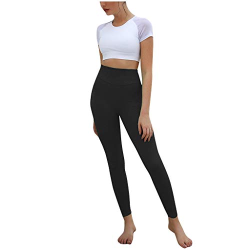 Geilisungren Pantalones Deportivos Leggings Mujer Yoga de Alta Cintura Elásticos y Transpirables para Yoga Running Pantalones de Yoga para Mujer Control de Barriga Adelgazamiento