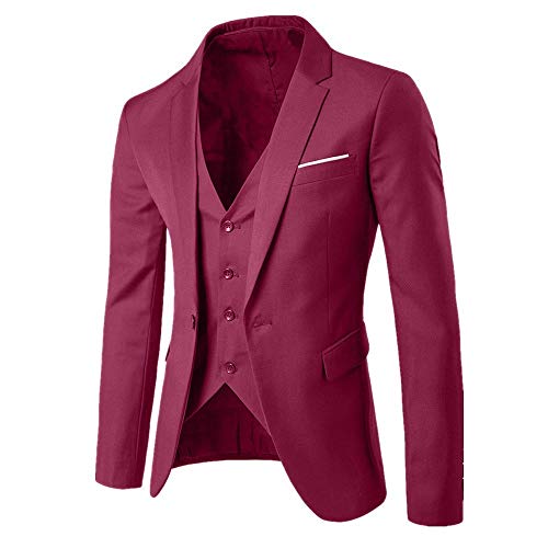 Geilisungren Traje Suit Hombre 3 Piezas Chaqueta Chaleco Pantalón Traje Al Estilo Occidental Traje de Fiesta de Bodas de Negocios Slim Fit Traje Suit Hombre Geilisungren Traje Suit Hombre 3 Piezas Chaqueta Chaleco Pantalón Traje Al Estilo Occidental Traje de Fiesta de Bodas de Negocios Slim Fit Traje Suit Hombre