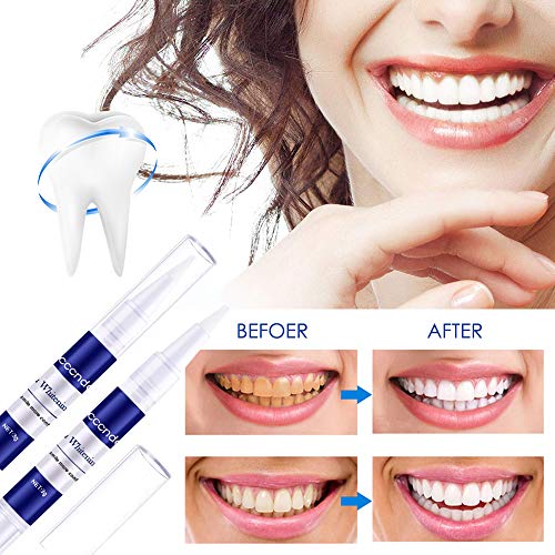 Gel Blanqueador de Dientes,Blanqueamiento de dientes,Blanqueamiento Dental Gel,Para Manchas de Humo, Dientes Negros, Dientes Amarillos,Blanqueador Dental Profesional (3pcs)