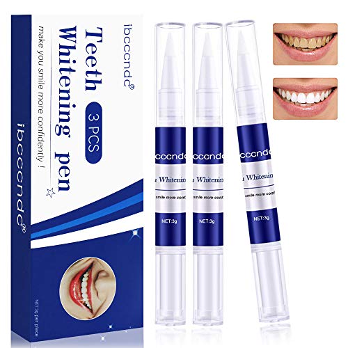 Gel Blanqueador de Dientes,Blanqueamiento de dientes,Blanqueamiento Dental Gel,Para Manchas de Humo, Dientes Negros, Dientes Amarillos,Blanqueador Dental Profesional (3pcs)