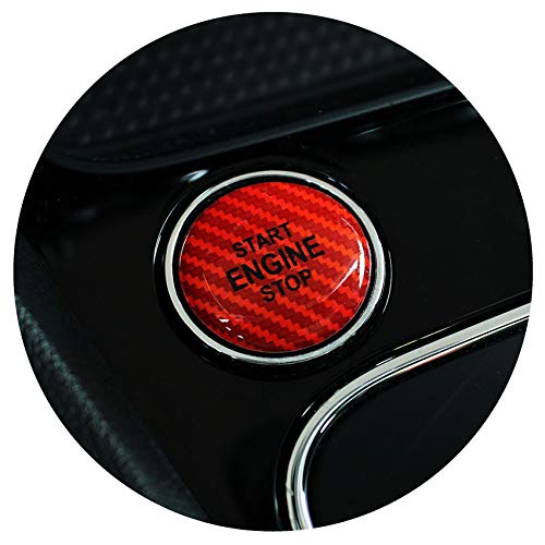 Gel Emblema Start Stop Botón Protectora Pegatinas Keyless Go Carbono Cover Tapa Cubierta