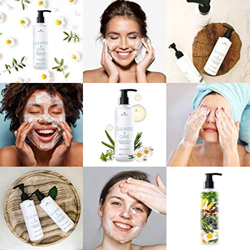 Gel Limpiador Facial con Aloe Vera, Árbol de Té, Eufrasia y Manzanilla- Jabón Facial Desmaquillante/Antibacteriano/Anti Acné - Cara y Rostro/Pieles Mixtas y Grasas - CLEANSE&CARE Beysey 200ml Gel Limpiador Facial con Aloe Vera, Árbol de Té, Eufrasia y Manzanilla- Jabón Facial Desmaquillante/Antibacteriano/Anti Acné - Cara y Rostro/Pieles Mixtas y Grasas - CLEANSE&CARE Beysey 200ml