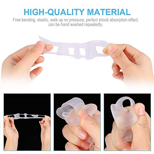 Gel separador y corrector de los dedos de los pies para bailarines, yogis y atletas, tratamiento para juanetes, martillo y Hallux Valgus Gel separador y corrector de los dedos de los pies para bailarines, yogis y atletas, tratamiento para juanetes, martillo y Hallux Valgus