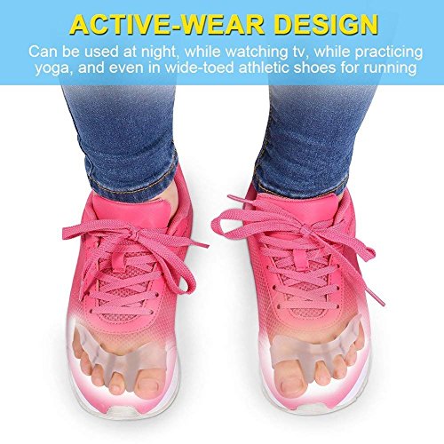 Gel separador y corrector de los dedos de los pies para bailarines, yogis y atletas, tratamiento para juanetes, martillo y Hallux Valgus Gel separador y corrector de los dedos de los pies para bailarines, yogis y atletas, tratamiento para juanetes, martillo y Hallux Valgus