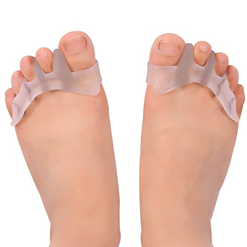 Gel separador y corrector de los dedos de los pies para bailarines, yogis y atletas, tratamiento para juanetes, martillo y Hallux Valgus